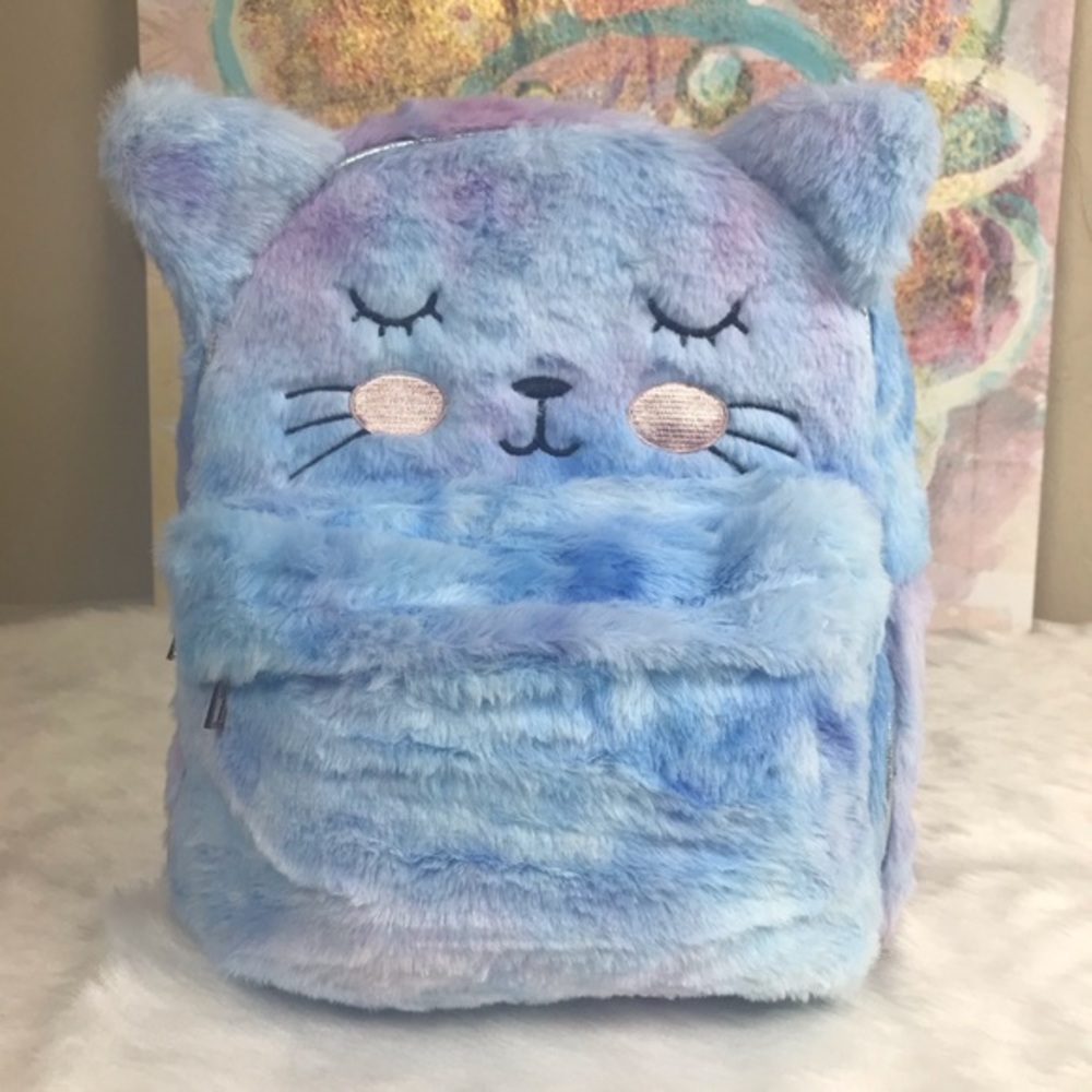 Tie Dye Fuzzy Mini backpack